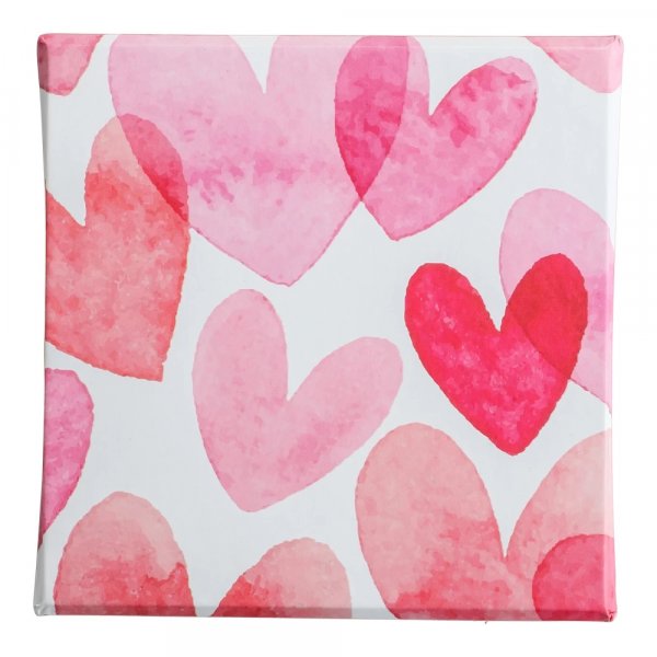 Geschenkbox - Valentinstag - Rosa/Rot - 10 x 10 cm Geschenkbox - Valentinstag - Rosa/Rot - 10 x 10 cm