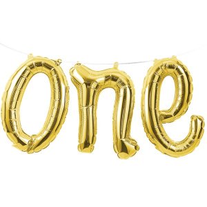 Folienballon - One - Gold Folienballon - One - Gold