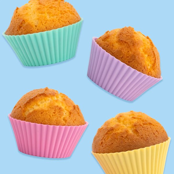 Silikonform - Muffinformen - Super Streusel - Gemischte Farben - 12 Stück Silikonform - Muffinformen - Super Streusel - Gemischte Farben - 12 Stück
