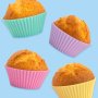 Silikonform - Muffinformen - Super Streusel - Gemischte Farben - 12 Stück Silikonform - Muffinformen - Super Streusel - Gemischte Farben - 12 Stück