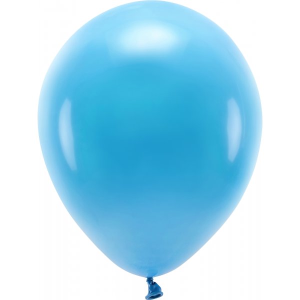 Einfarbige Luftballons - Eco 30 cm - Trkis - 10er-Pack