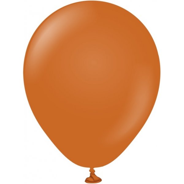 Mini-Luftballons schlicht - Premium 13 cm - Rostorange