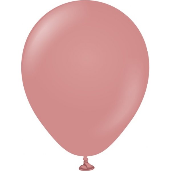 Mini-Luftballons schlicht - Premium 13 cm - Retro-Palisander