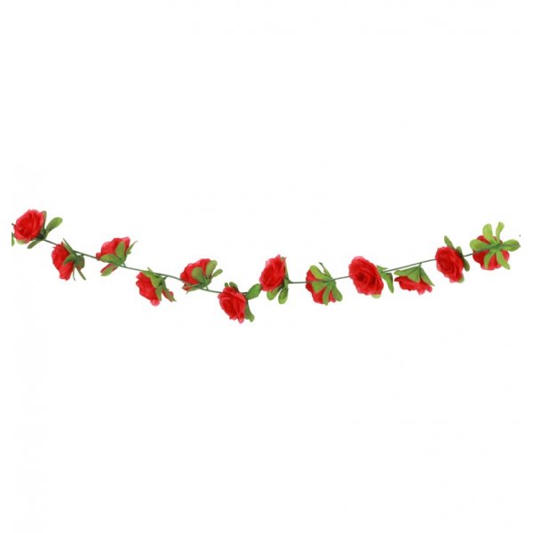 Blumengirlande - Rote Rosen - 2,2 m Blumengirlande - Rote Rosen - 2,2 m