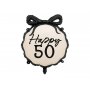 Runder Folienballon - Nude - Happy 50