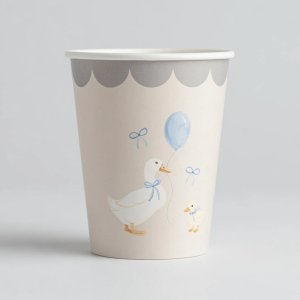 Pappbecher - Geburtstagsente - Lavendelblau - 8er-Pack Pappbecher - Geburtstagsente - Lavendelblau - 8er-Pack