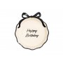 Pappteller - \\\"Happy Birthday\\\" - Schwarz/Weiß - 6er-Packung Pappteller - \\\"Happy Birthday\\\" - Schwarz/Weiß - 6er-Packung