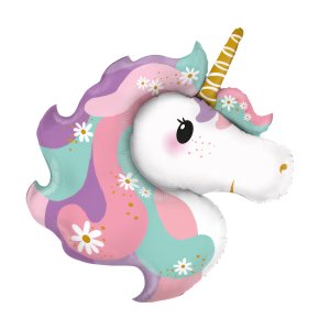 Folienballon - Hippie-Einhorn - Form - 81 cm Folienballon - Hippie-Einhorn - Form - 81 cm
