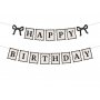 Geburtstagsbanner - Creme-Schwarz - 100 cm Geburtstagsbanner - Creme-Schwarz - 100 cm