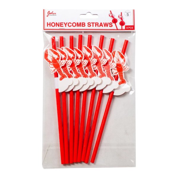 Strohhalme - Krebs-Honigwaben-Geschmack - 8er-Packung Strohhalme - Krebs-Honigwaben-Geschmack - 8er-Packung