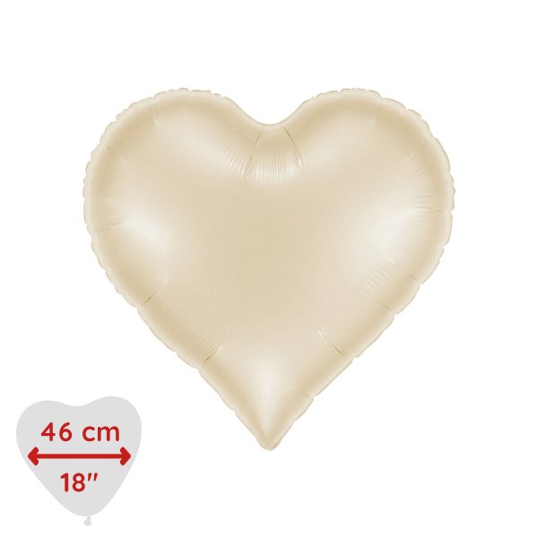 Folienballon - Sweetie Heart Satincreme 46 cm Folienballon - Sweetie Heart Satincreme 46 cm