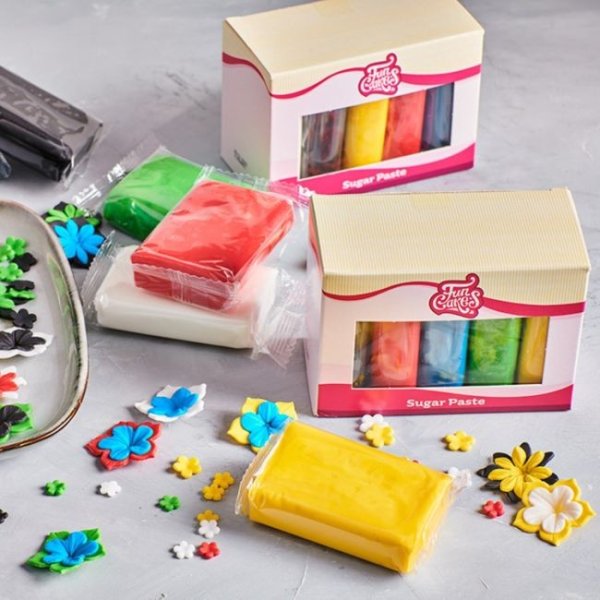 Zuckerpaste - Mixpackung - Bunt - FunCakes - 5 x 100 g Zuckerpaste - Mixpackung - Bunt - FunCakes - 5 x 100 g