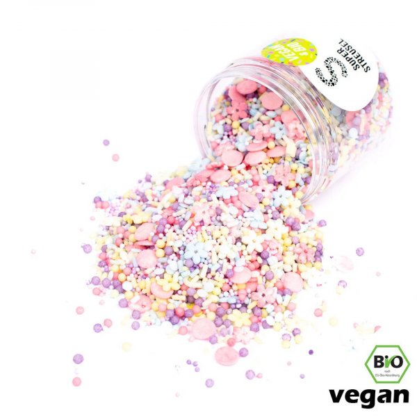 Streuselmischung - Superstreusel - Bio & vegan - Flower Power - 90 g Streuselmischung - Superstreusel - Bio & vegan - Flower Power - 90 g