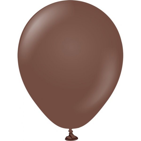 Mini-Luftballons schlicht - Premium 13 cm - Schokoladenbraun