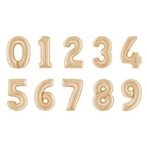 Ballonfigur - Weißgold - 66 cm Ballonfigur - Weißgold - 66 cm