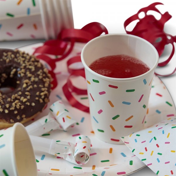 Pappbecher - Streusel - 8er-Pack Pappbecher - Streusel - 8er-Pack