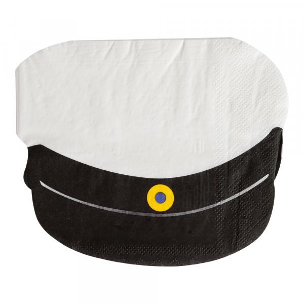 Kleine Servietten - Studentenhut - 24 x 24 cm - 16er-Packung Kleine Servietten - Studentenhut - 24 x 24 cm - 16er-Packung