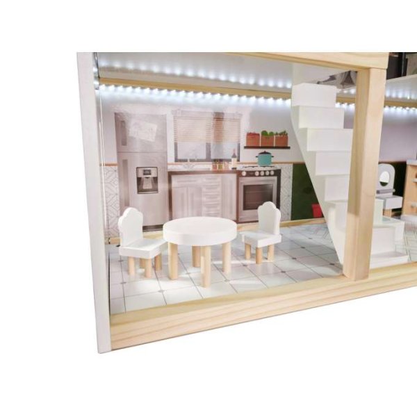 Puppenschrank LULILO FLORO Boho mit LED-Beleuchtung, 78 cm, Holz Puppenschrank LULILO FLORO Boho mit LED-Beleuchtung, 78 cm, Holz
