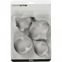 Ausstechformen/Lebkuchenformen - 4er-Pack - Glocke/Kugel/Tropfen/Prisma