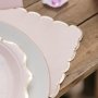 Servietten - Puderrosa mit Goldrand - 16er-Packung Servietten - Puderrosa mit Goldrand - 16er-Packung