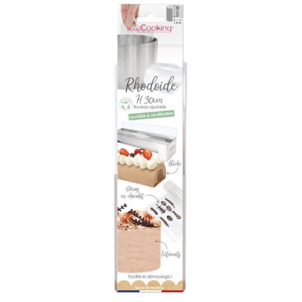 Randfolie fr Kuchen - wiederverwendbar - 30 cm hoch