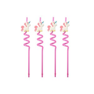 Wiederverwendbare Strohhalme - Einhorn - 4er-Pack Wiederverwendbare Strohhalme - Einhorn - 4er-Pack