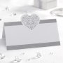 Platzkarten - 50er-Pack - Vintage Romance Weiß/Silber Platzkarten - 50er-Pack - Vintage Romance Weiß/Silber