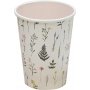 Pappbecher - Blumenmuster - 8er-Pack