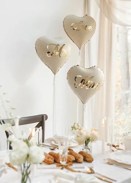 Folienballons - Herr und Frau - Ros�gold