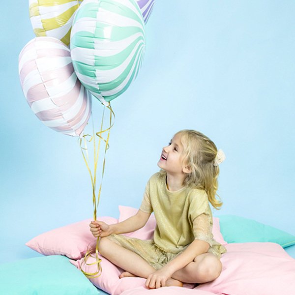 Folienballon - Swirl - Gelb