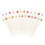 Snack- und Getr�nkesticks - Mischung mit kleinen Bl�ten - 12 cm - 25 St�ck