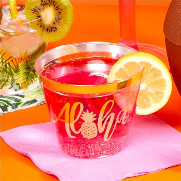 Glas - Aloha - Gold - 30er-Pack