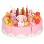 Kuchenspielzeug mit Klettverschluss, 75 Teile, Rosa Kuchenspielzeug mit Klettverschluss, 75 Teile, Rosa