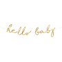 Girlande - Hallo Baby - Gold