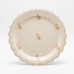 Pappteller - Geburtstagsbär - 22 cm - Lavendelblau - 8er-Pack Pappteller - Geburtstagsbär - 22 cm - Lavendelblau - 8er-Pack