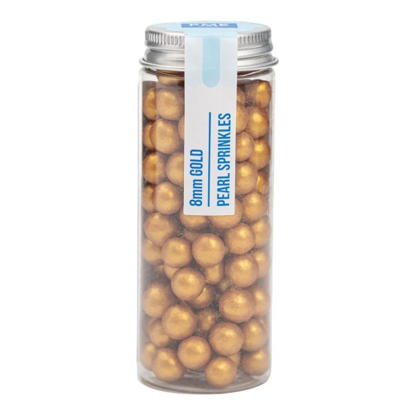 Zuckerperlen - Gold - 8 mm - PME - 74 g Zuckerperlen - Gold - 8 mm - PME - 74 g