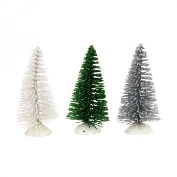 Weihnachtsmann-Accessoires - Kleine Tannenb�ume - 4er-Pack