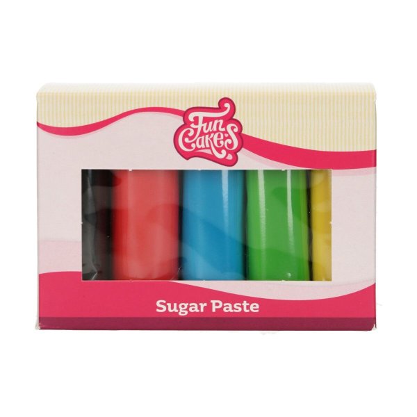 Zuckerpaste - Mixpackung - Bunt - FunCakes - 5 x 100 g Zuckerpaste - Mixpackung - Bunt - FunCakes - 5 x 100 g