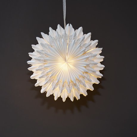 Weihnachtsstern - SNOW 50 cm - Wei/Gefleckt