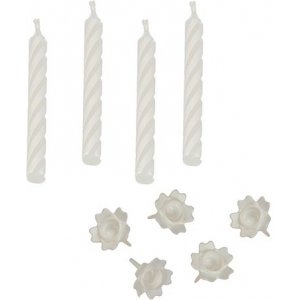 Kuchenkerzen - Weiß - 24er-Pack Kuchenkerzen - Weiß - 24er-Pack