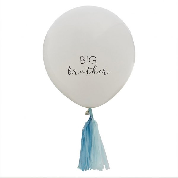 Riesenballon - Big Brother - Weiß/Blau