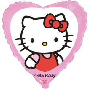 Folienballon - Hello Kitty - Herz - 46 cm Folienballon - Hello Kitty - Herz - 46 cm