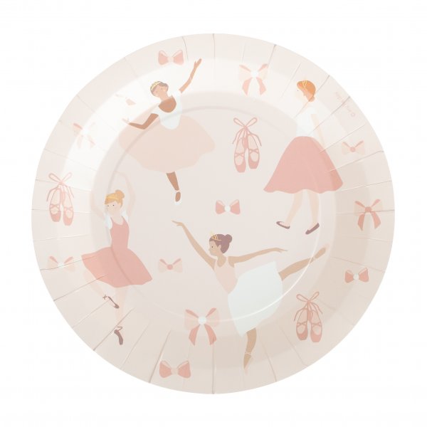 Pappteller - Bezaubernde Ballerina - 8er-Pack Pappteller - Bezaubernde Ballerina - 8er-Pack