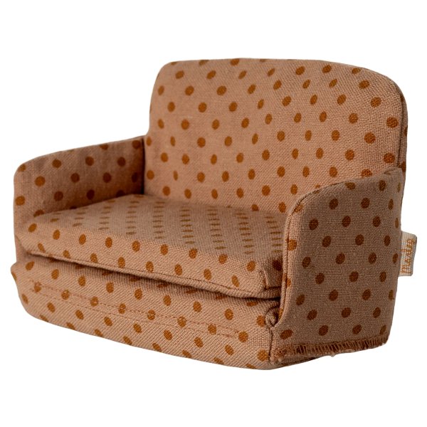 Schlafsofa - Maileg - Braun mit Punkten Schlafsofa - Maileg - Braun mit Punkten