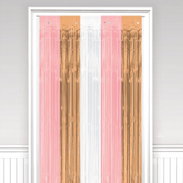 Vorhang - Rosa/Rosgold/Wei