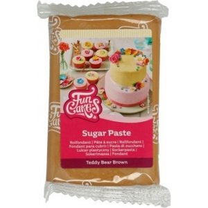 Zuckerpaste - Teddyb�r braun - Funcakes - 250 g