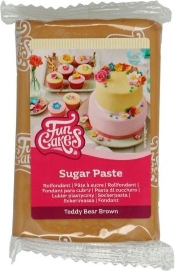 Zuckerpaste - Teddyb�r braun - Funcakes - 250 g