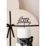 Tortenaufsatz - Alles Gute zum Geburtstag - Acryl - Schwarz