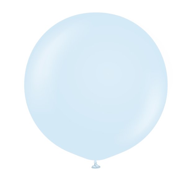 Luftballons, einfarbig - Premium 60 cm - Babyblau (Macaron) - 2er-Pack