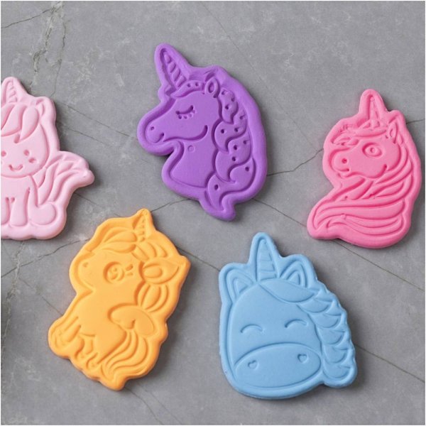Geprägte Ausstechformen - 6er-Pack - Einhorn Geprägte Ausstechformen - 6er-Pack - Einhorn